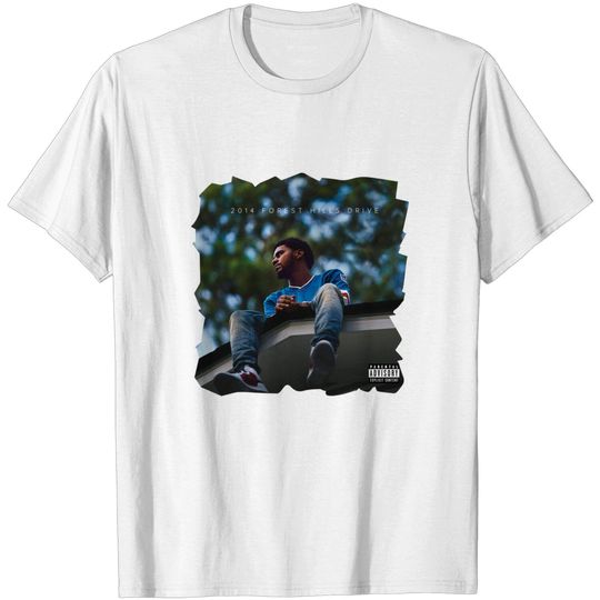 Discover Vallowa Mens Inspired J Cole 2014 Forest Hills Drive Mens T-Shirt Black