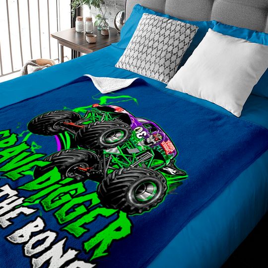 Grave Digger Bad Tot The Bone Baby Blankets