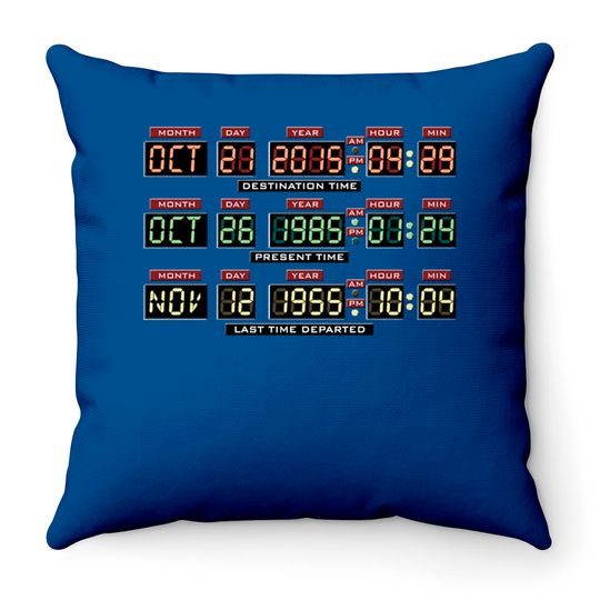 Back To The Future Throw Pillows
