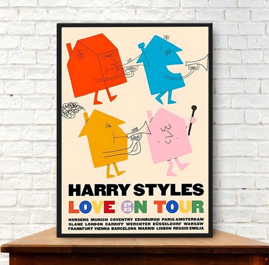 Discover Love On Tour 2023 EUROPEAN TOUR Poster, Harry Poster