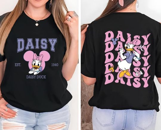 Disney Daisy Duck Two-Sided Shirt, Disney Mickey And Friends Shirt,Disney Girls Shirt, Daisy Duck Trip Shirt,Disney Daisy Shirt,Mickey Shirt