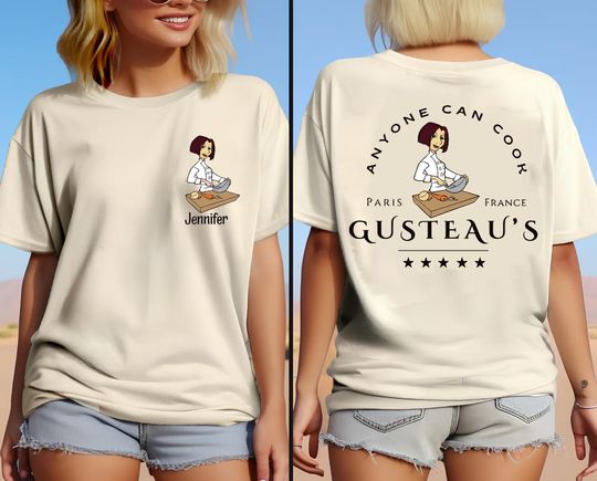 Disney Chef Ratatouille Custom Two-Sided Shirt, Funny Remy Anyone Can Cook Shirt, Ratatouille Remy Gusteau's Shirt, Little Chef Remy Shirt