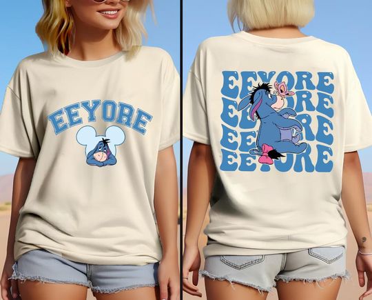 Disney Winnie The Pooh Eeyore Two-Sided Shirt, Pooh And Friends Shirt, Disney Pooh Shirt, Winnie The Pooh Tee, Disney Pooh Eeyore Cute Shirt