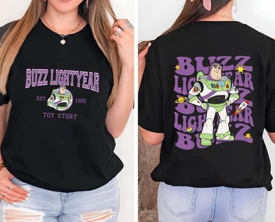 Disney Two-Sided Toy Story Buzz Lightyear Est 1995 Shirt,Disney Infinity and Beyond Shirt, Toy Story Shirt, Disney Buzz Lightyear Shirt