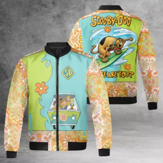 Scooby Doo Where Are You Scooby Doo Surfing Mystery Machine Jacket