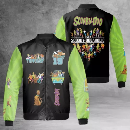 Scooby Doo Characters I'm A Scooby Dooaholic Bomber Jacket