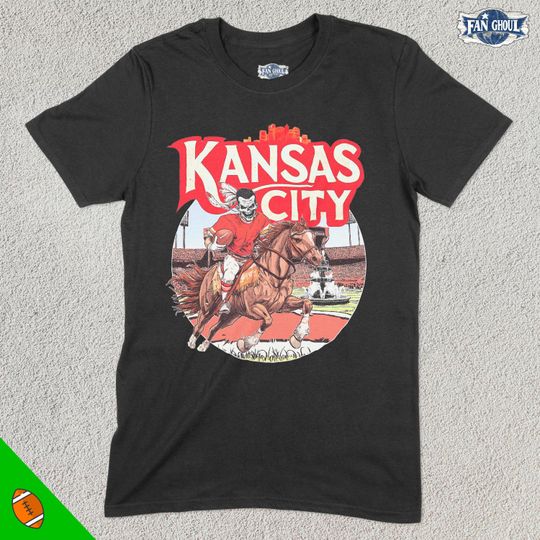Kansas City Football Shirt, American Team Sports Tee, US Sports Clothing, Football Fan Gift, Football Lover Apparel, Vintage Football Merch