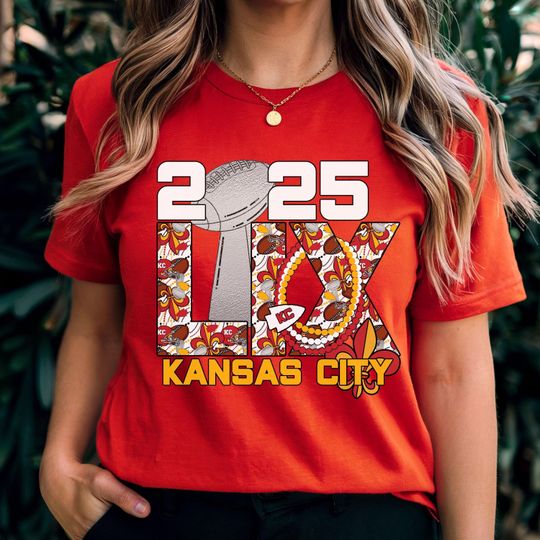 Chiefs Big Game 2025 Shirt, Kansas City Chiefs Football Jersey, Fan Tee, New Orleans Football Game Clothing, Chiefs Kingdom Apparel Gift