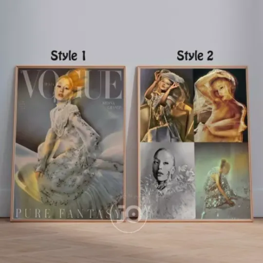 Ariana Grace The Cover Of Italia Magazine Pure Fantasy Poster