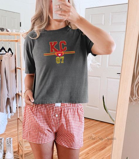Kansas City Football, KC 87 Women's Boxy Fit T-shirt, TK Inspired Shirt, Trendy Tee, Fan Merch