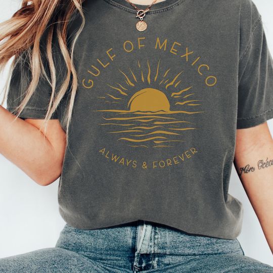 Comfort Colors Gulf of Mexico Shirt, Patriotic Unisex Tee, American Gulf of Mexico Tshirt, American Pride Tee Patriotic, Map Lover T-Shirt