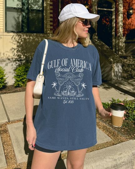 Gulf Of America Soociial Clubb Shirt, Gulf Of America Est 2025, Gift For Republican, Patriotic American, Funny Political T Shirt