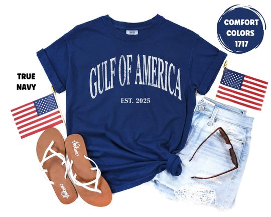 Gulf of America 2025 T-Shirt, President Trump Gulf of America, America Shirt, Gulf Name Change, Patriotic Shirt, Trump Supporter