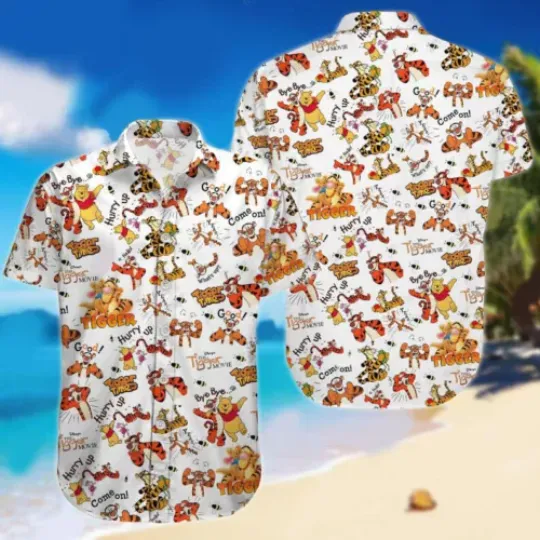 Awesome Tigger And Friends Winnie The Pooh Tigger Hurry Up Hawaiian Shirt
