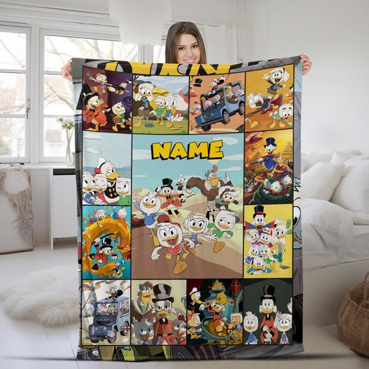 Duck Tales Blanket/Huey Louie Dewey Blanket/Ducktales Fleece Blanket/Baby Ducktales Blanket/Duck Throw Blanket/Kids Disney Blanket