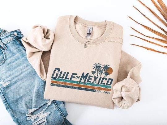Gulf of Mexico Hoodie Gulf Coast Sweatshirt Mexico Beach Shirt Texas Albm Mississippi Florida Beach Hoodie Mexico Gift for Mexico Lover