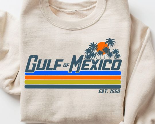 Gulf of Mexico Sweatshirt, Gulf Coast Shirt, Gift for Mexico Lover, Texas Mississippi Florida Beach Sweatshirt, American Gulf of Mexico Tee
