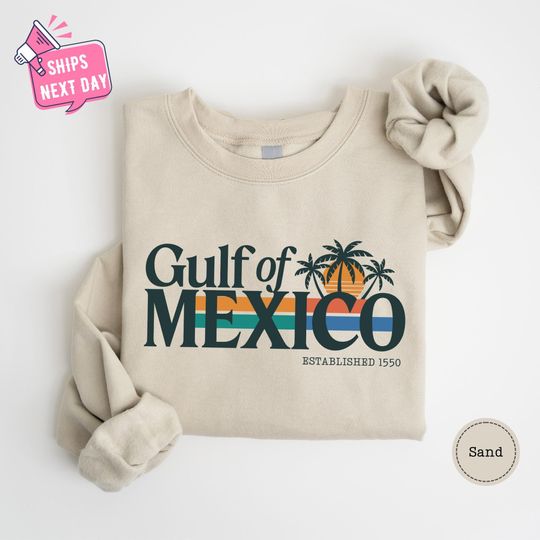 Unisex Gulf of Mexico Sweatshirt, Political Sweatshirt, Gulf of America Hoodie, Gulf Coast Sweater, Summer Sweatshirt, Mexico Graphic Tee