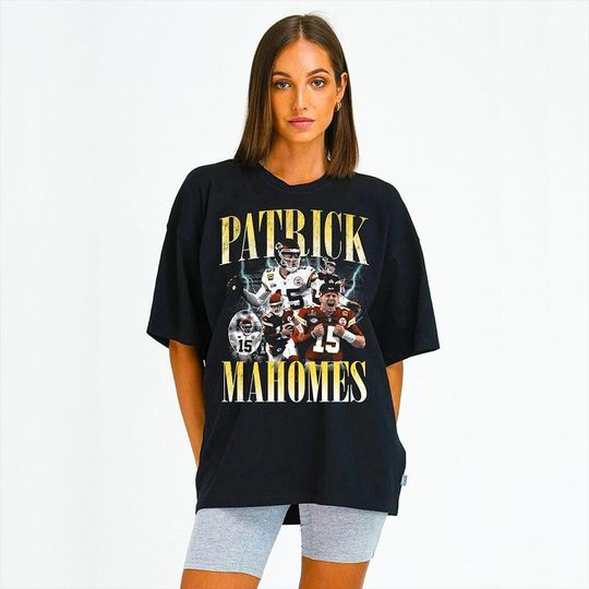 Patrick Mahomes vintage Graphic Shirt- Kansas City Chiefs tshirt football gift for chiefs fans superbowl MVP tee 90s style bootleg football shirt