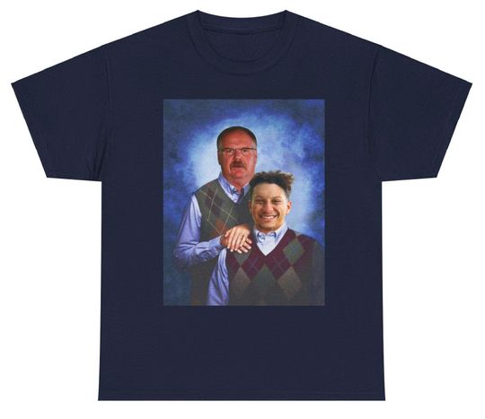 Patrick Mahomes & Andy Reid T-Shirt | Step Brothers Style | Kansas City Chiefs Duo Tee | football Fan Gift | Unisex Heavy Cotton Tee