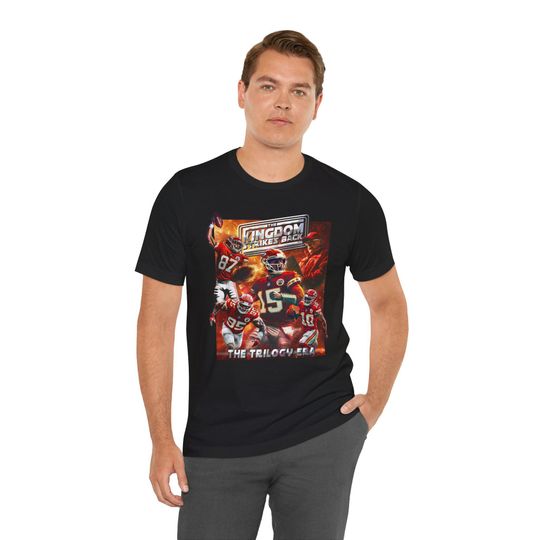 Kansas City Chiefs T-Shirt, Kingdom Strikes Back Football Tee, Star Wars Empire, Patrick Mahomes Shirt, Travis Kelce, Live Action Sports