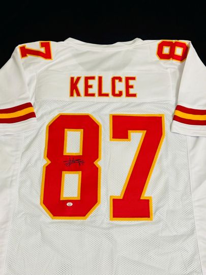 Travis Kelce Signed Kansas City Chiefs Football Jersey
