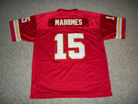 Unsigned PATRICK MAHOMES Kansas City Custom Red Sewn New Football Jersey