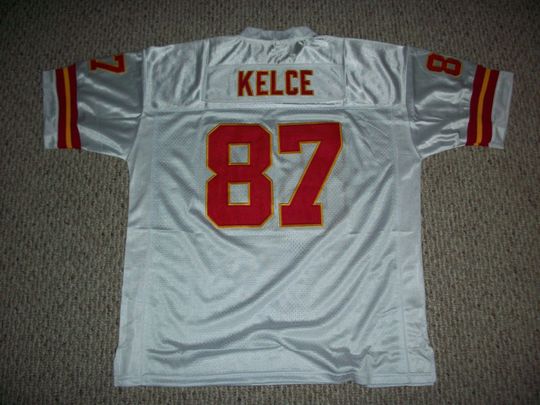 TRAVIS KELCE Kansas City Unsigned Custom White Sewn New Football Jersey