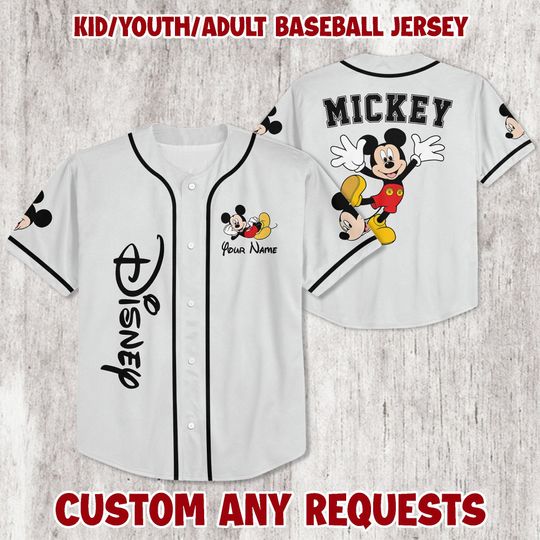 Personalized Mouse Jersey Baseball Jersey | Mouse Baseball Jersey | Jersey for Kids, Youth & Adults | Mouse  Birthday Gift