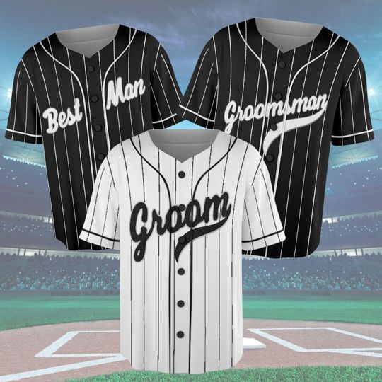 Groom & Groomsmen Jersey Shirts Custom Name And Number Groomsmen Jersey, Groomsman Proposal, Bachelor Party Best Man, Groom Shirts Matching