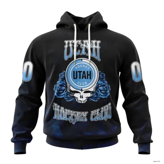 CustomUtah Hockey Club Grateful Dead Design Pullover Hockey Team
