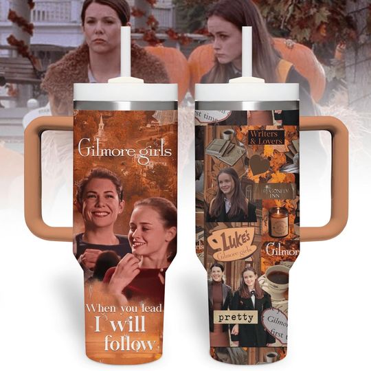 Gilmore Girls Tumbler 40oz, Stars Hollow Stainless Tumbler, Luke's Coffee Insulated Tumbler, Tv Series Fan Gift, Gift For Her