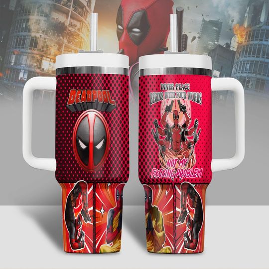 Deadpool Tumbler 40oz, Marvel Jesus Insulated Tumbler, Avengers Movie Tumbler Cup, Superhero Insulated Tumbler, Gift For Him