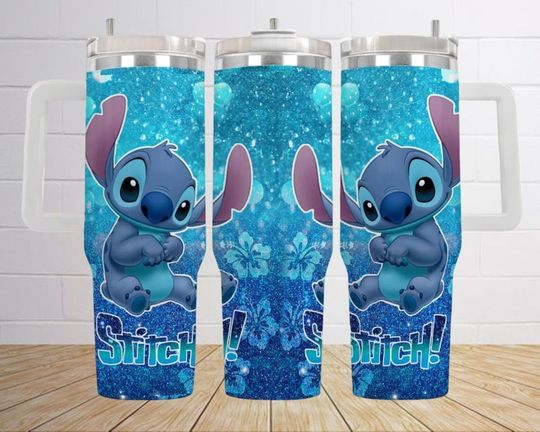 Disney Stitch Tumbler, Ohana Means Family Tumbler 40oz, Lilo And Stich Tumbler, Stainless Steel Tumbler, Gift For Stitch Lovers