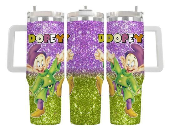Disney Dopey Tumbler, Seven Dwarfs Dopey Tumbler 40oz, Snow White Dopey Tumbler, Funny Disney Tumbler, Stainless Steel Tumbler