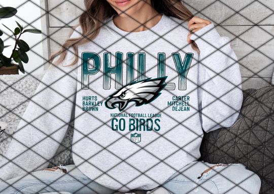 football Divisional round NFC Philly Eagles 2025 Sweater Football playoffs Super Bowl 2025 Go Birds