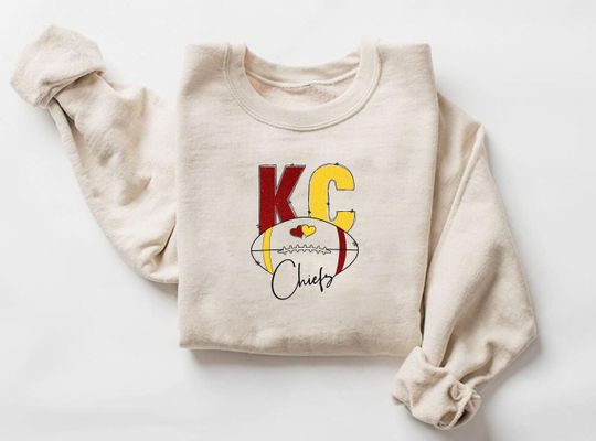Kansas City Sweatshirt, Kansas City Fan Sweatshirts, Football Crewneck Shirt, Kansas City Hoodie, Game Day Sweater, Chiefs Football Sweater