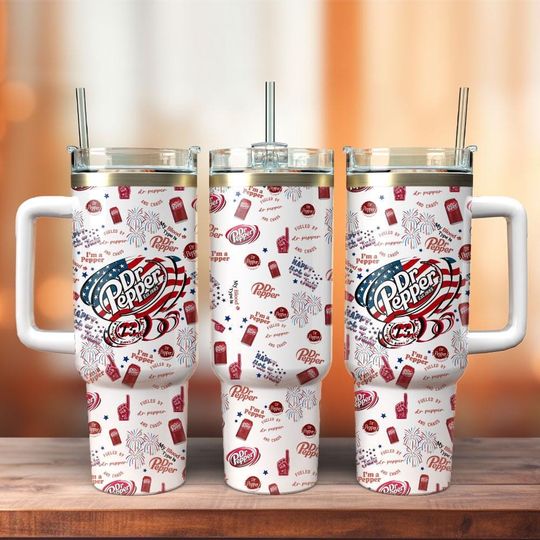 Diet Drinks Tumbler Cup, Soft Drink Lovers 40oz Tumbler, Soda Bottles Stainless Tumbler, Soda Coffee Tumbler, Pepper Fan Steel Tumbler