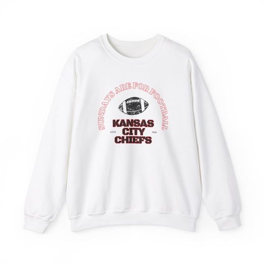 ADULT - Kansas City Chiefs Crewneck Sweatshirt, Adult Gameday Sweater, Unisex Sweater, Team Apparel, Football Fan Gift
