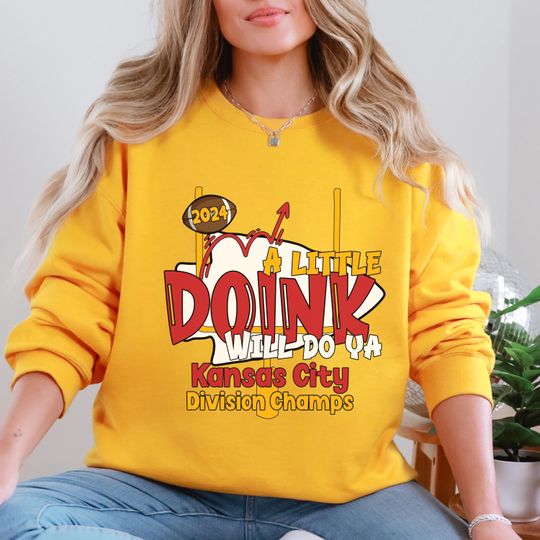 Kansas City Chiefs Football Division Champs Sweatshirt, Doink for the Division Design, Football Fan Gift, football Team Apparel, Football Lover