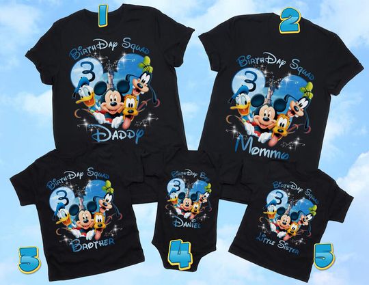 Discover Disney Birthday Matching Family Vacation T-Shirt