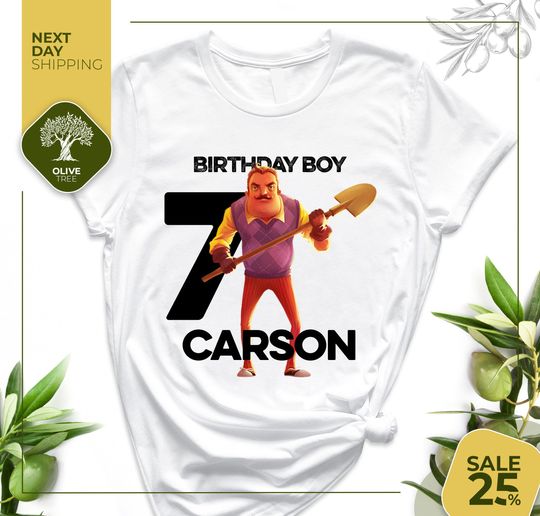 Hello Neighbor Gaming Shirt | Gamer Tee | Horror Game Shirt | Gamer T-Shirt | Neighbor Game Shirt | Roblox Gamer Tee