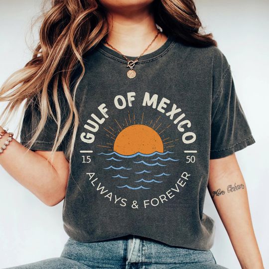 Gulf of Mexico Shirt, Gulf Coast Shirt, Texas Albm Mississippi Florida Beach Crewneck Mexico Gift for Mexico Lover, Guft of Mexico