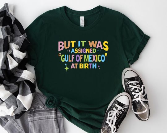 But It Was Assigned Gulf Of Mexico At Birth, Gulf Of Mexico Shirt, Anti Gulf Of America Shirt, Gulf Of Mexico Tshirt Protest