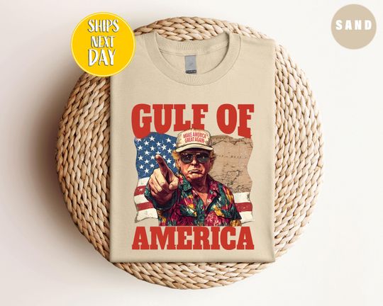 Gulf Of America T-Shirt, Funny Donald Trump Make America Great Again, Patriot American Tees, Patriotic Tee Shirt, Gift for Americans