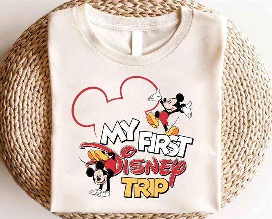 Mickey My First Disney Trip Shirt, Disney Mickey Mouse Shirt, Disney Party Shirt, Disneyland Family Vacation Shirt, Mickey and Friends Shirt