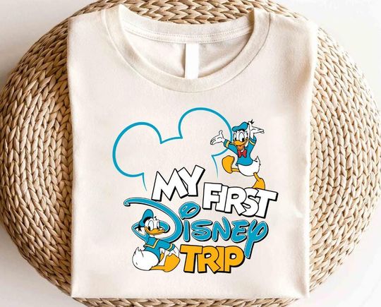 Donald My First Disney Trip Shirt,Disney Donald Duck Shirt, Disney Party Shirt, Disneyland Family Vacation Shirt, Mickey and Friends Shirt