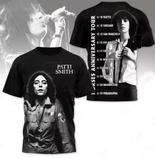 Patti Smith Horses Anniversary Tour 2025 AOP 3D T-shirt