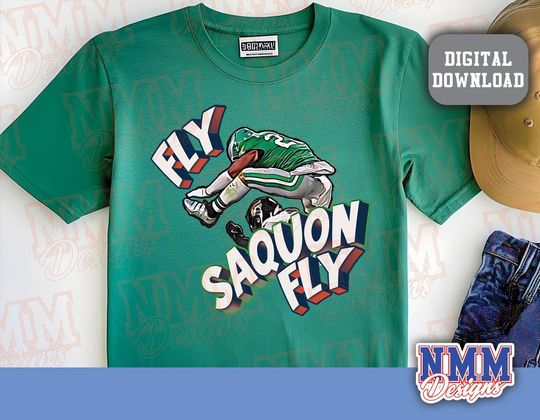 Saquon Barkley Jump Hurdle Backwards Philadephia Football, Iconic Moment, Kelly Green Unisex Jersey Short Sleeve Tee