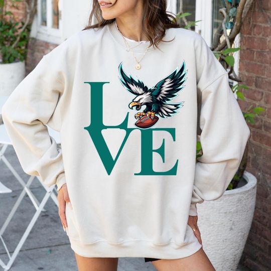 Philadelphia Eagles Football Sweatshirt, Love Philadelphia Eagles Crewneck, Philadelphia Eagles Fans Sweat,Sundays are for the Birds Sweater